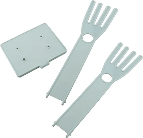 Vista 3 de ZRM&E Soporte para guantes de cocina, multifuncionales, de goma, estante de drenaje, toalla, soporte de secado, herramienta de cocina creativa