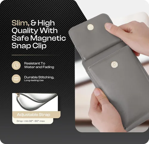 Vista 3 de Claasico Cartera cruzada para mujer y funda para teléfono iPhoneSamsungLG Magnet Cell Pouch & Bolso