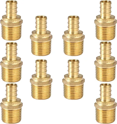 Vista 8 de 10 piezas HeSun 1/2 "PEX Crimp x 1/2" Hembra NPT Drop Ear Codo