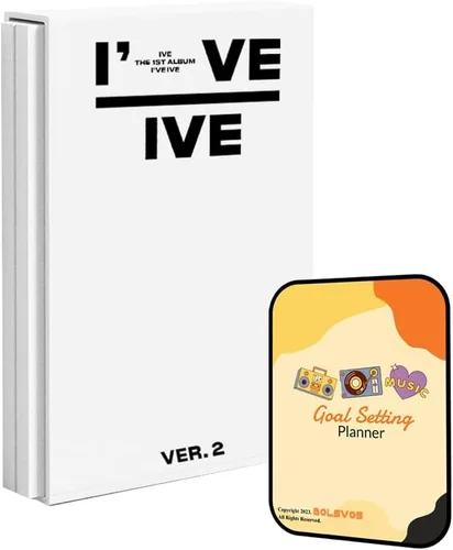 Vista 6 de Álbum IVE IVE [VER.1]+Beneficios de pre-pedido + planificador digital inspirado en BolsVos K-POP, paquete de calcomanías digitales (El primer álbum)