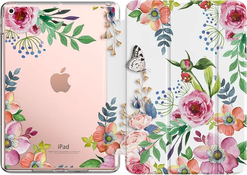 Vista 29 de MoKo Funda compatible con iPad de 9ª/8ª/7ª generación de 10.2 pulgadas (2021/2020/2019), delgada y ligera funda inteligente con protector trasero
