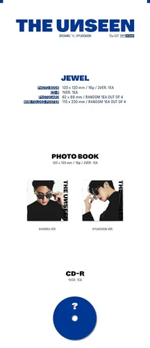 Vista 2 de Monsta X Shownu X Hyungwon THE UNSEEN 1st Mini Album Contenido+Tarjeta Foto+Seguimiento Sellado (Jewel Hyungwon Version)