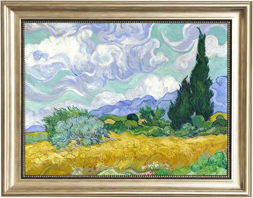Vista 35 de ELITEAART- La noche estrellada por Vincent Van Gogh, pintura al óleo, reproducción de pintura al óleo, impresión en lienzo giclée, tamaño marcado