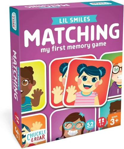 Vista 9 de Chuckle & Roar Juego de memoria de animales y bebés, 52 azulejos, bilingüe, a partir de 3 años, a juego de animales para padres y bebés