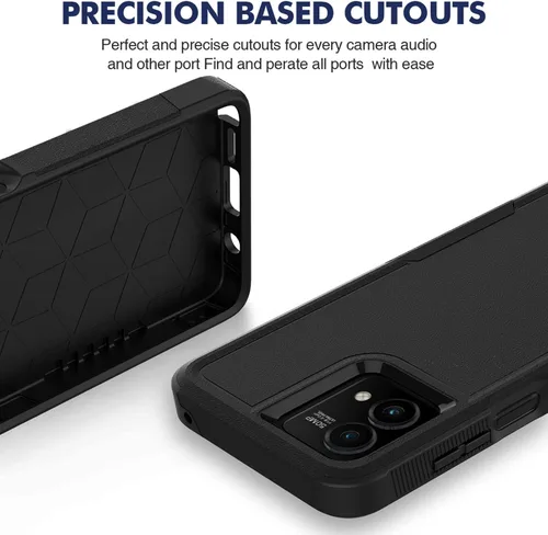 Vista 6 de Funda para Moto G Stylus 5G 2023: funda protectora de doble capa resistente para teléfono celular, a prueba de golpes, con protector de pantalla