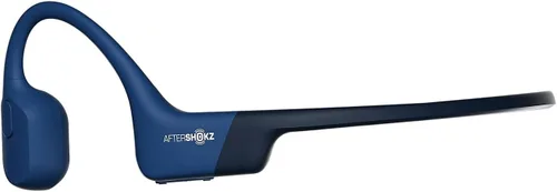 Vista 4 de AFTERSHOKZ Aeropex Auriculares inalámbricos de conducción ósea de oído abierto, clasificación IP67, eclipse azul