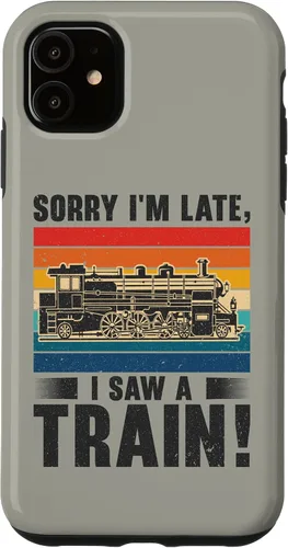 Vista 8 de Funda para iPhone 13 Pro Max Train Railroad Locomotora de tren de vapor para motor Trainspotting