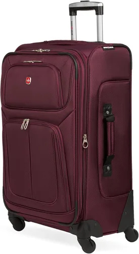 Vista 48 de SwissGear - Equipaje suave expandible Sion con ruedas, Negro