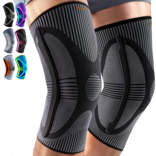 Vista 6 de DR. BRACE ELITE - Rodillera con Estabilizador de Talla (Paquete de 2) Rodillera para Mujeres y Hombres, Entrenamiento, Deportes, Manga de Compresión