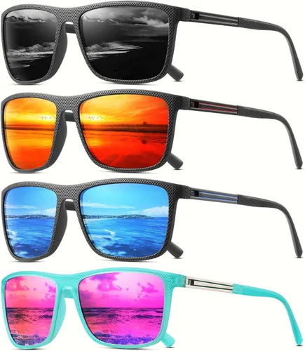 Vista 17 de Gafas de sol polarizadas para hombre, clásicas, ligeras, para conducir, pesca, golf, sol, protección UV