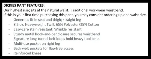Vista 4 de Dickies Boys' Loose Fit Double Knee Twill Work Pant