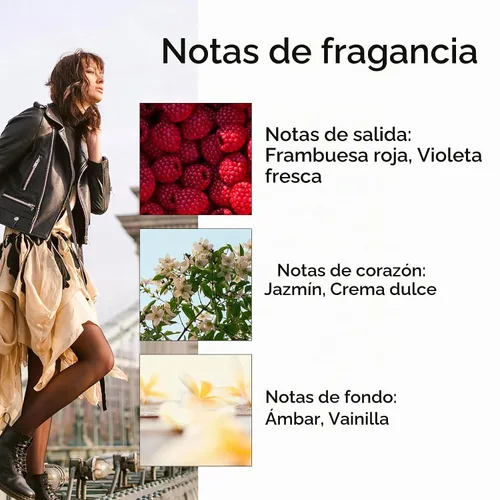 Vista 4 de Modern Memory All of Her Eau de Parfum para mujer, 2.5 onzas líquidas, notas de frambuesa roja, jazmín y ámbar