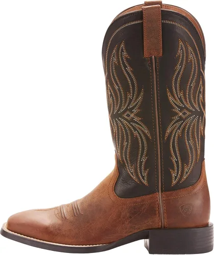 Vista 2 de Ariat Sport Rustler Western Boots - Botas vaqueras de cuero para hombre
