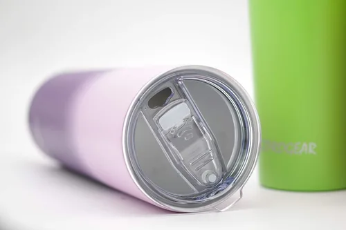 Vista 4 de Ezprogear - Vaso estrecho de acero inoxidable, térmico y aislado al vacío, con popote