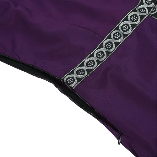 Vista 6 de Zhitunemi Vestido renacentista para mujer, disfraz medieval de Halloween, vestido gótico