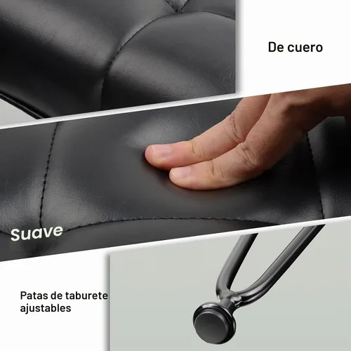 Vista 4 de HOUCHICS Taburete de tocador, taburete de maquillaje, taburetes de tocador para maquillaje, silla de tocador, taburete de tocador, silla de tocador