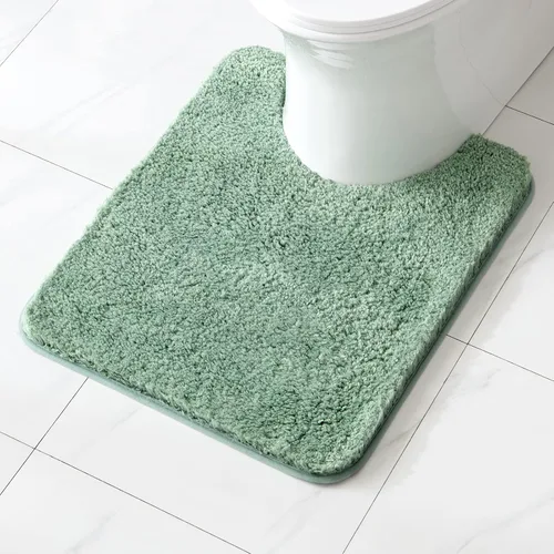 Vista 31 de MIULEE Alfombras de baño negras, suaves y pequeñas, absorbentes, antideslizantes, de secado rápido, esponjosas, para baño, bañera y duchas, lavables