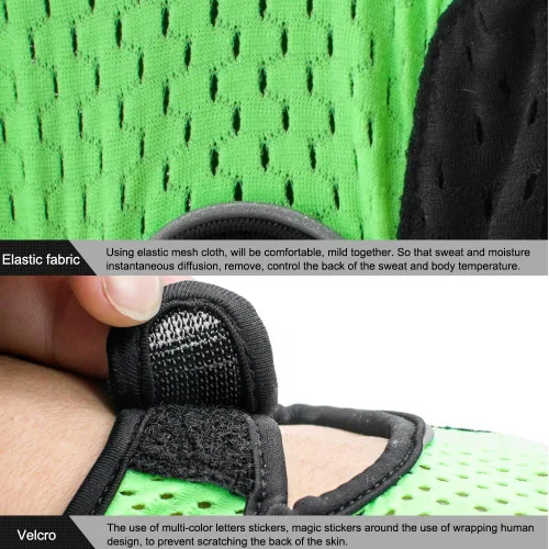 Vista 5 de Guantes de entrenamiento antideslizantes diseñados para hombres y mujeres, guantes de fitness, guantes de gimnasio, guantes de levantamiento
