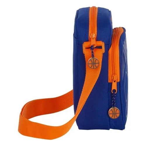 Vista 5 de Bandolera Valencia Basket M672 Azul Naranja 16 x 22 x 6 cm