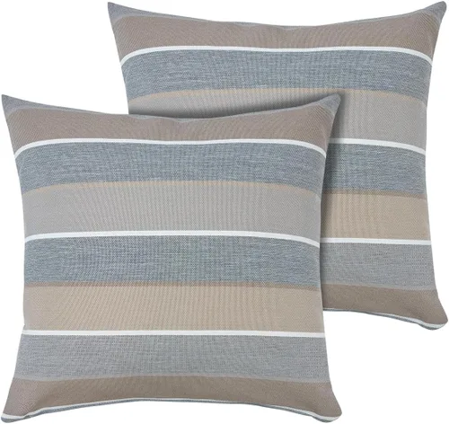 Vista 25 de FUNHOME Fundas de almohada lumbar para exteriores, 12 x 20 pulgadas, sin relleno, círculo cian
