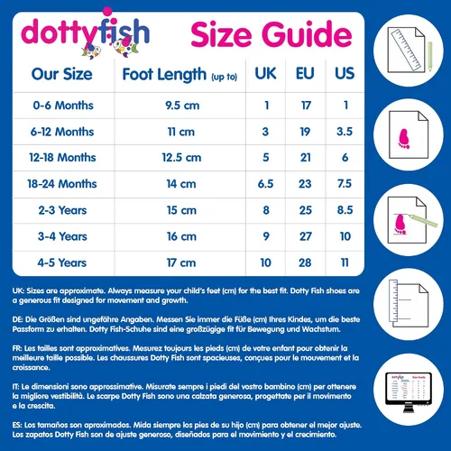 Vista 6 de Dotty Fish Zapatos de bebé, zapatos de cuna de cuero con suela suave para niñas