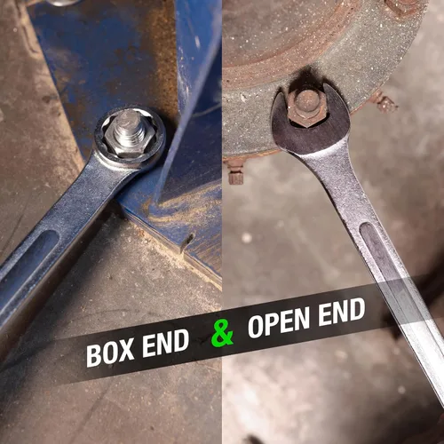 Vista 7 de OEMTOOLS 22101 Juego de llaves combinadas SAE Jumbo de 5 piezas, juego de llaves combinadas grandes, tamaños SAE Box End Metric Wrench Set, 15°