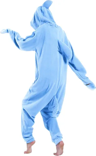 Vista 4 de dressfan - Pijama y disfraz de dibujos animados, unisex, de tiburón gris, para adultos, niños, adolescentes, mujeres y hombres