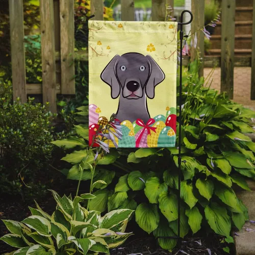 Vista 173 de Caroline's Treasures BB1923GF Bandera decorativa para jardín con diseño de Border Collie, para caza de huevos de Pascua, para jardín, jardín, patio