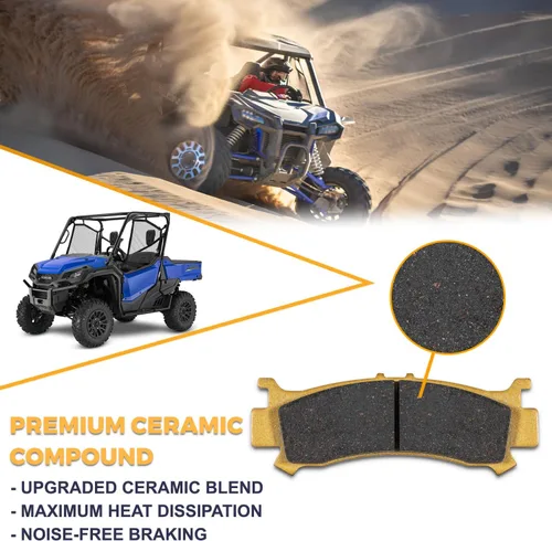 Vista 4 de Para Honda Pioneer 2016-2021 Honda Pioneer 1000/2016-2021 Honda Pioneer 1000-5/2019-2021 Honda Talon 1000R y 1000X - Reemplaza 06451-HL4-A01 Disco