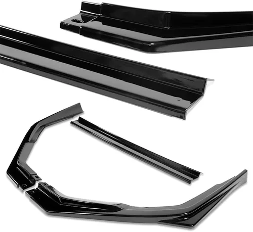 Vista 2 de Kit de 3 bordes para parachoques delantero compatible con Subaru Impreza 2017-2019, alerón de protección de moldura divisora estilo ST