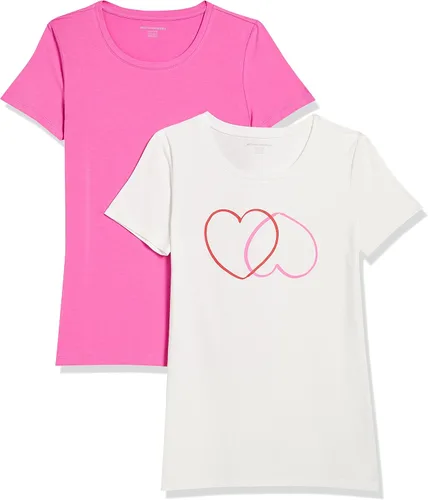 Vista 376 de Amazon Essentials Women's Regular-Fit Short-Sleeve Crewneck T-Shirt