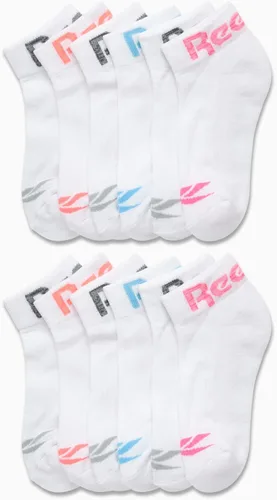 Vista 2 de Reebok Calcetines deportivos para mujer, paquete de 12 calcetines deportivos