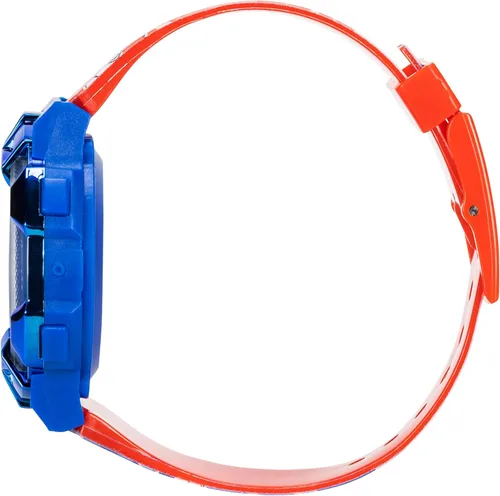 Vista 7 de Power Rangers - Reloj para niños, bisel iluminado con luces giratorias, pantalla LCD, fácil de leer, correa de plástico ajustable, perfecto