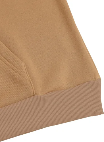 Vista 5 de SweatyRocks Sudadera con capucha de manga larga y hombros caídos para mujer