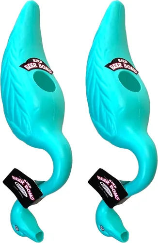 Vista 13 de Head Rush Flamingo Bird Bong - Embudo de cerveza de forma única, embudo de bebida multiusos, artículos esenciales de fiesta para adultos, accesorios