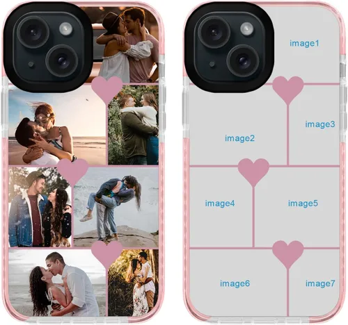 Vista 6 de Funda personalizada para iPhone 12 mini, funda personalizada con collage de fotos con múltiples imágenes, funda personalizada para cumpleaños