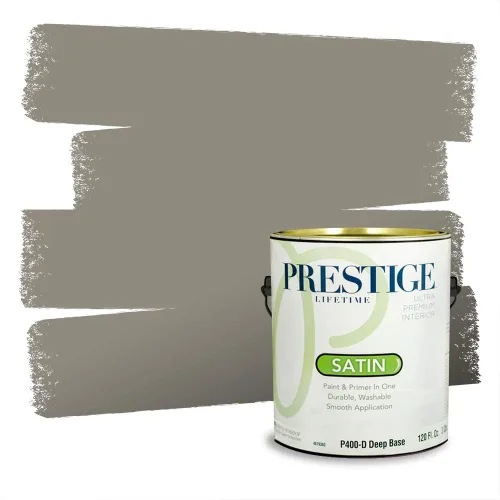 Vista 260 de Prestige Paints - Pintura exterior e imprimación en uno, 1 galón, plano, compatibilidad comparable con el color menta «Whipped Mint» de Behr