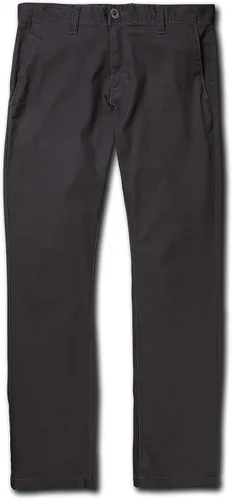 Vista 23 de Volcom Frickin - Pantalón chino elástico moderno para hombre, pantalones de sarga elásticos para uso diario Negro