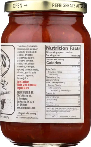 Vista 2 de Clints Chipotle de salsa 16 oz (paquete de 6)
