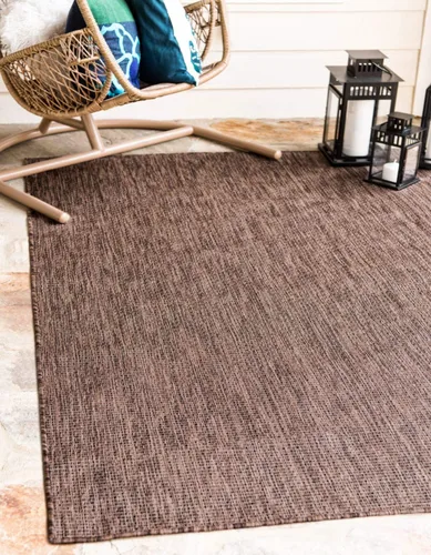 Vista 32 de Unique Loom Collection - Alfombra casual de transición sólida jaspeada para interiores y exteriores