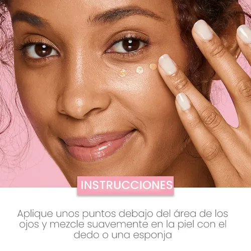 Vista 5 de Neutrogena Corrector de crema iluminadora radiante para piel saludable con péptidos y vitamina E antioxidante, crema corrector perfeccionadora