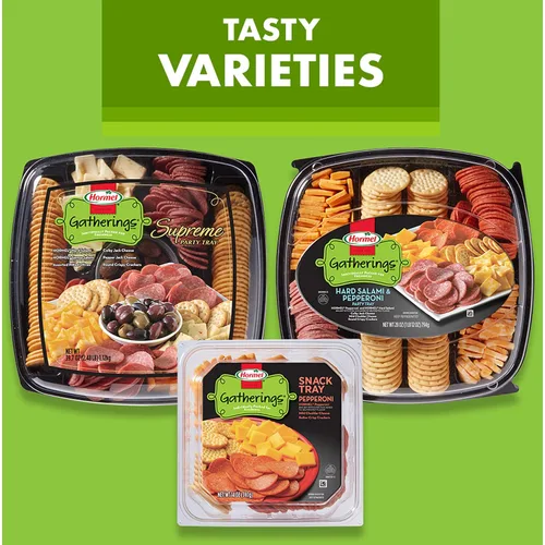 Vista 7 de Hormel Gatherings, Bandeja de fiesta de jamón y pavo con miel, 28 onzas