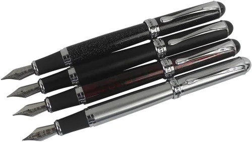 Vista 6 de Juego de 4 plumas estilográficas Jinhao 450 con convertidores recargables 4 colores - 1