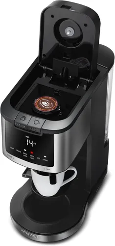 Vista 5 de Gourmia Cápsula individual 2 en 1 + cafetera de 12 tazas con ajustable hasta 4 horas para mantener el calor