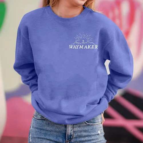 Vista 6 de JINTING Sudadera cristiana para mujer Waymaker Miracle Worker Promise Keeper, sudadera con capucha de manga larga para regalo cristiano