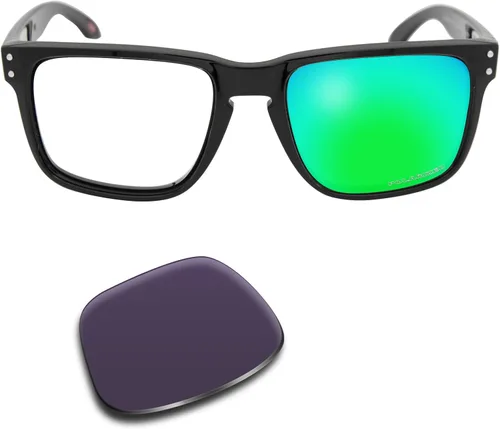 Vista 2 de SOLODAD Lentes de repuesto para gafas de sol Oakley Holbrook XL OO9417 polarizadas-verde esmeralda
