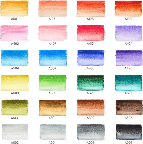 Vista 2 de Arteza Real Pincel plumas – 24-colores – acuarela marcadores – (24 unidades)