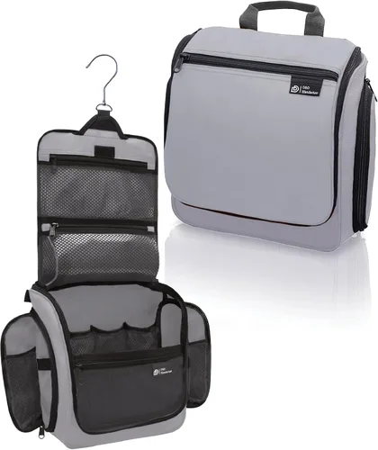 Vista 11 de D&D Bolsa colgante para artículos e aseo personal, organizador de viaje de diseñador para maquillaje y artículos de aseo, para hombres y mujeres