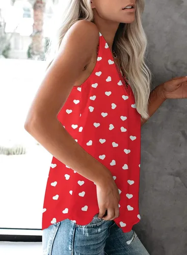 Vista 136 de VIISHOW - Camiseta sin mangas, sexy, con cuello en V y bordes de encaje para mujer, camisola de vestir, camisas de gasa, sin mangas, casuales