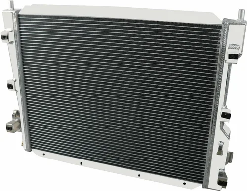 Vista 4 de Radiador de aluminio para 2005-2014 Ford Mustang GT/Base 4.6L V8 Radiador de gas para Ford Mustang Shelby/Bullitt radiadores de 4 filas 2006 2007